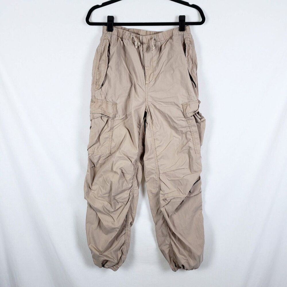 TNA Squad Pocket Parachute Cargo Pants Womens S Gorpcore Y2K Utility Khaki
